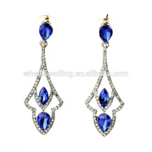 hollow out blue diamond vogue jewelry big top earrings